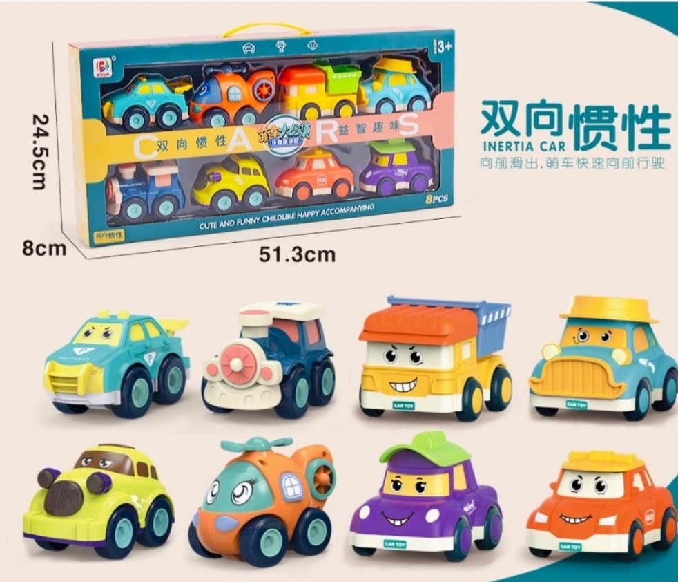 HT - SET 8 Ô TÔ POLI CHẠY ĐÀ