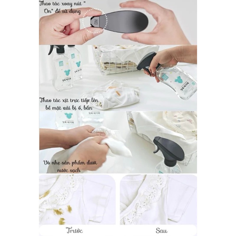 NATURE LOVE MERE - XỊT TẨY Ố VẾT BẨN QUẦN ÁO YẾM
