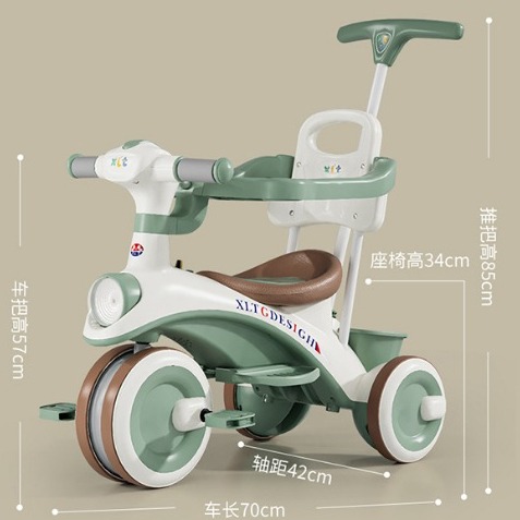 XE ĐẠP 3 BÁNH CÓ TAY CẦM 616