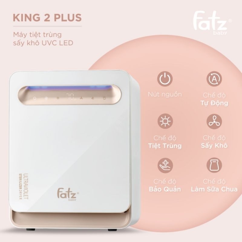 FATZ -MÁY TIỆT TRÙNG SẤY KHÔ UVC-LED KING 2 PLUS