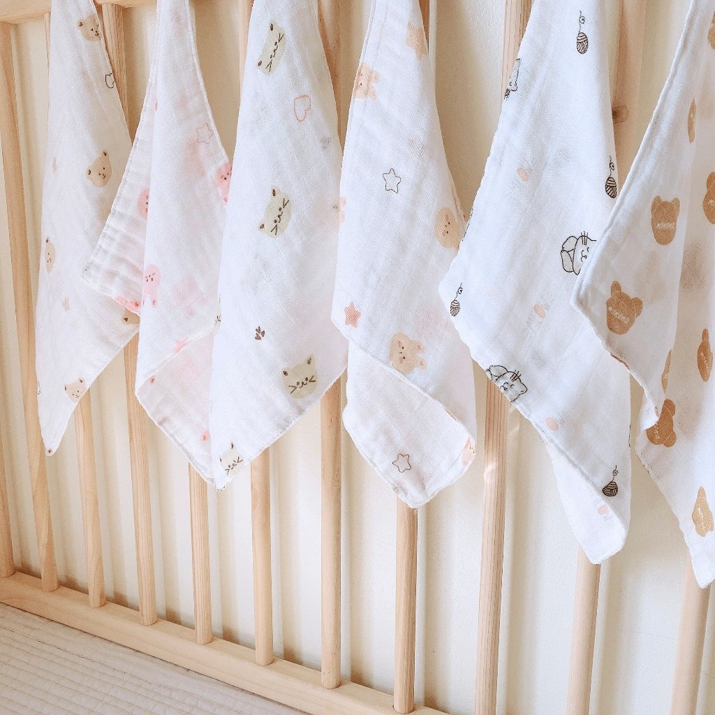 MONONA - SET 5 KHĂN SỮA SỢI TRE 30*30