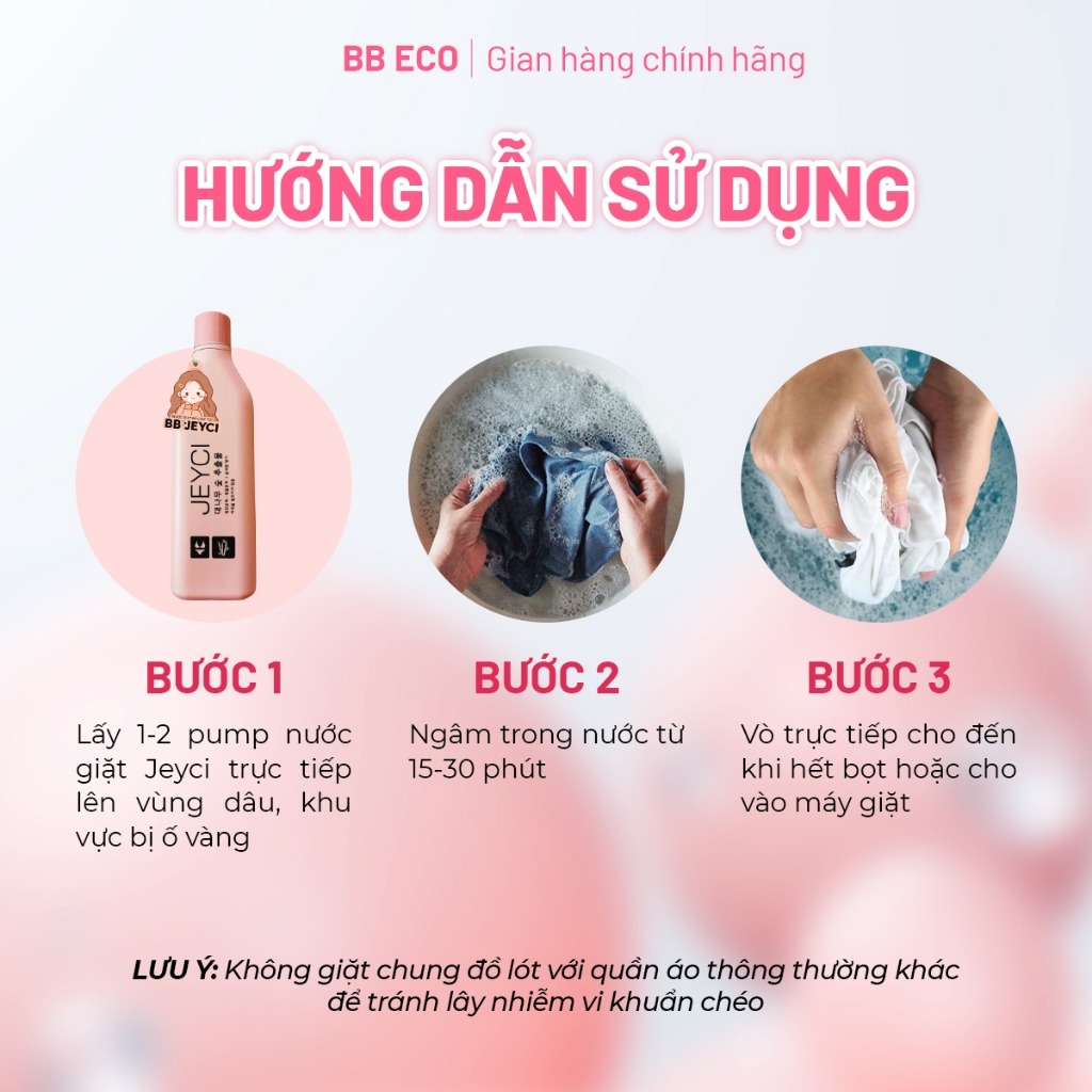 BB ECO - NƯỚC GIẶT ĐỒ CHIP JEYCI