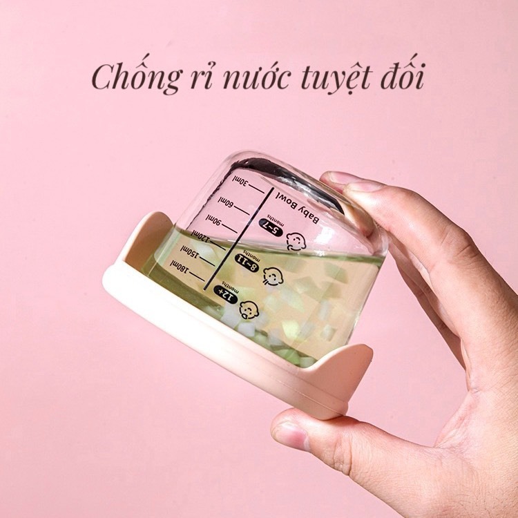 KK - HŨ TRỮ THỦY TINH NẮP SILICONE THỎ