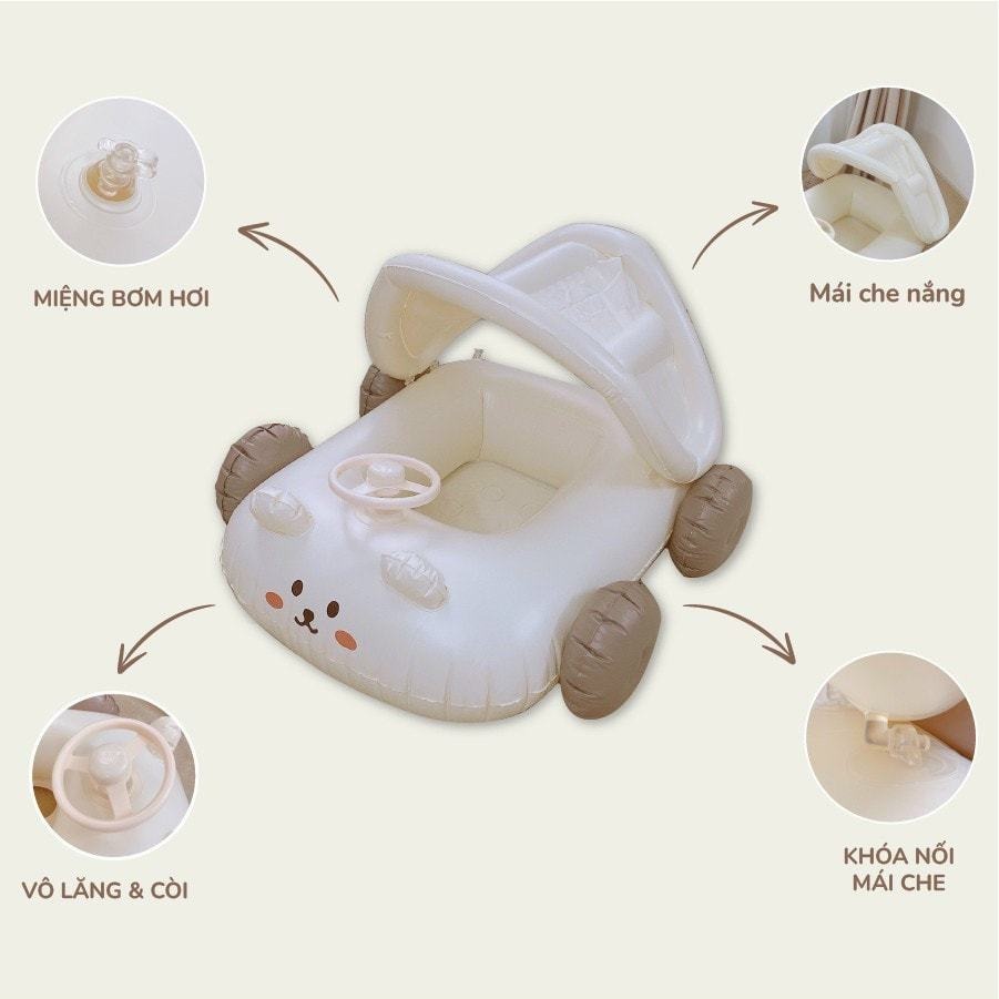 BARROT - PHAO BƠI Ô TÔ CÓ MÁI CHE