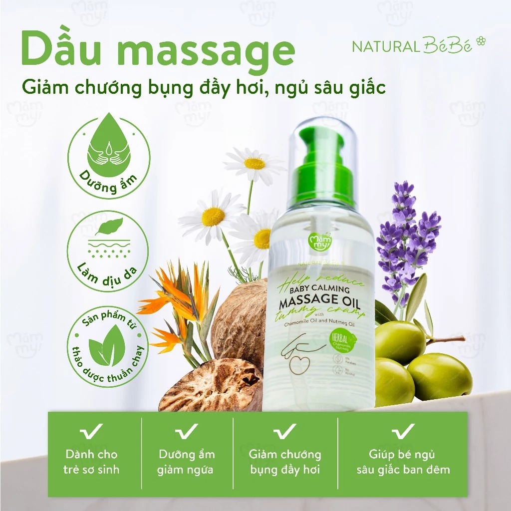 MAMMY - DẦU MÁT XA GIẢM CHƯỚNG BỤNG