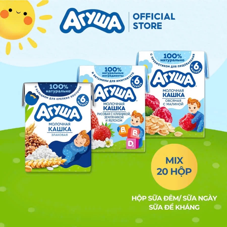 AGUSHA - 6M+SỮA TƯƠI