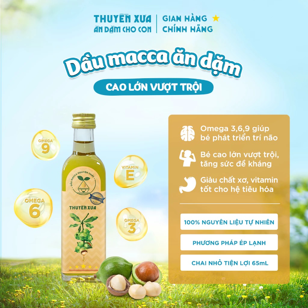 THUYỀN XƯA - 6M+DẦU MACCA NGUYÊN CHẤT