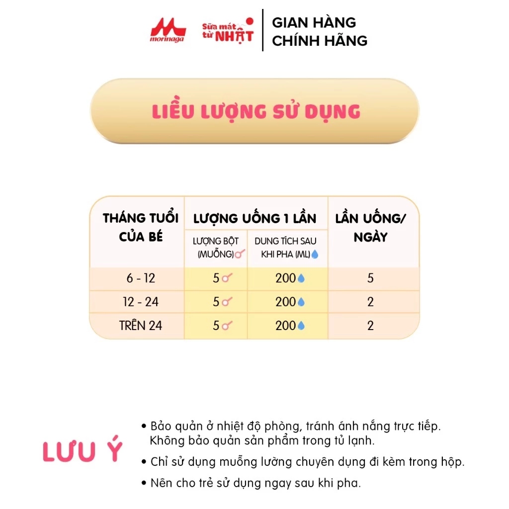 MORINAGA - SỮA CÔNG THỨC