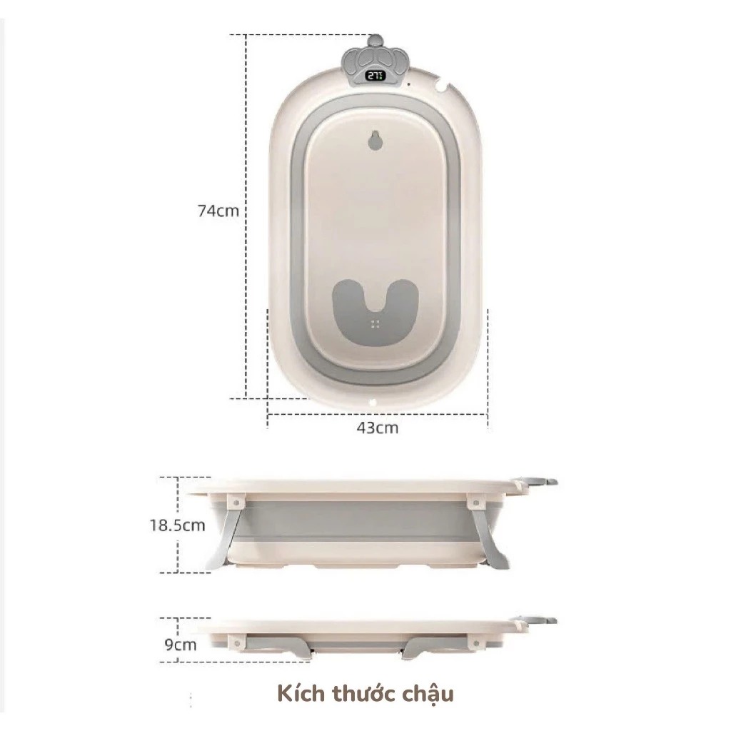 BARROT - CHẬU TẮM GẤP GỌN KÈM PHAO