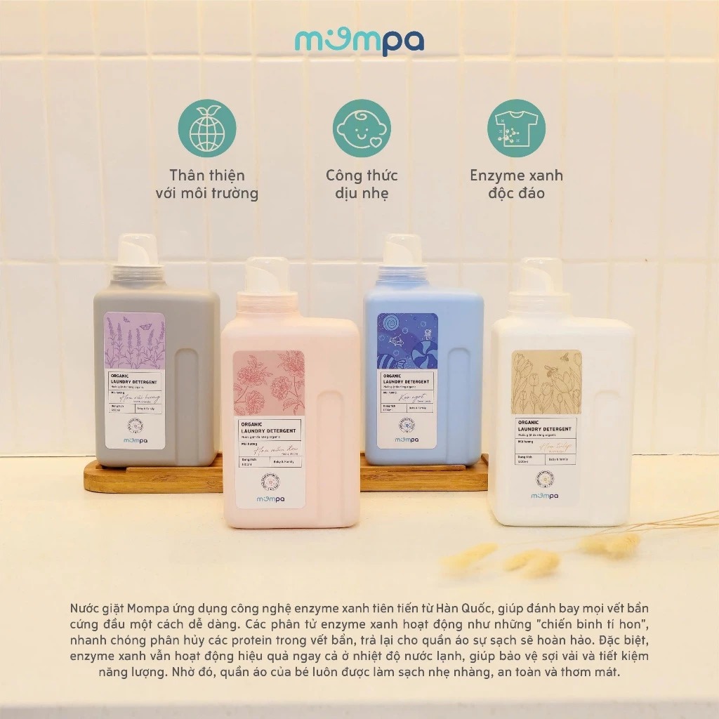 MOMPA - NƯỚC GIẶT XẢ CAN 1200ML