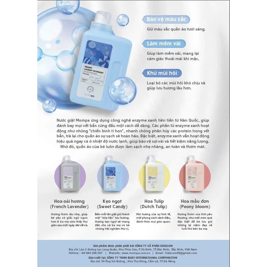 MOMPA - NƯỚC GIẶT XẢ CAN 1200ML