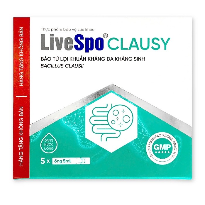 LIVESPO - BẢO TỬ LỢI KHUẨN CLAUSY KHÁNG ĐA KHÁNG SINH BACILLUS CLAUSII