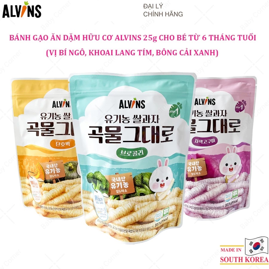 ALVINS - 6M+BÁNH GẠO LỨT HỮU CƠ