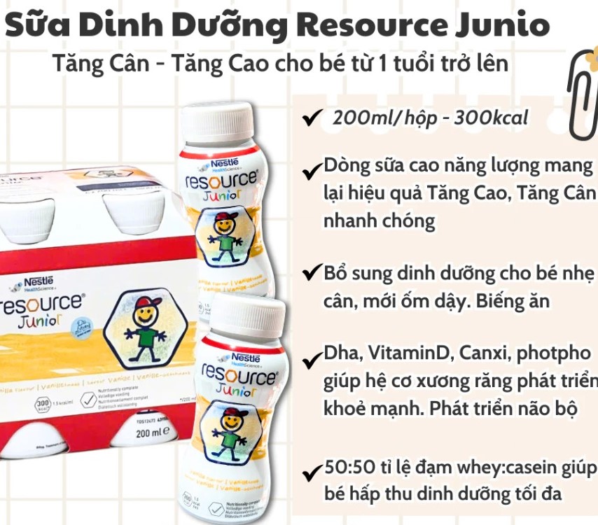 NESTLE - 1Y+SỮA NƯỚC TĂNG CHIỀU CAO RESOURCE JUNIOR