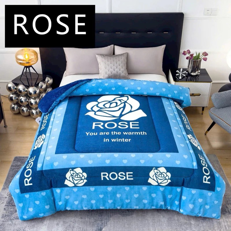 HP - CHĂN COCO ROSE LÔNG THỎ 2mx2m2