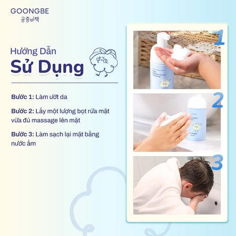 GOONGBE - 3Y+SỮA RỬA MẶT TẠO BỌT KIDS BUBBLE FACIAL CLEANSER