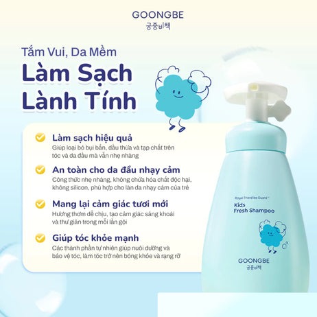 GOONGBE - 3Y+DẦU GỘI KIDS FRESH SHAMPOO