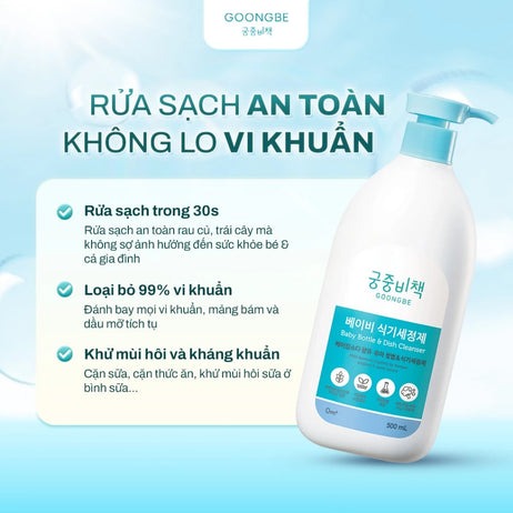 GOONGBE - NƯỚC RỬA BÌNH BABY BOTTLE & DISH CLEANSER