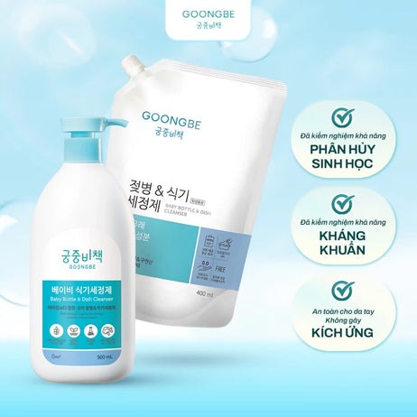 GOONGBE - NƯỚC RỬA BÌNH BABY BOTTLE & DISH CLEANSER