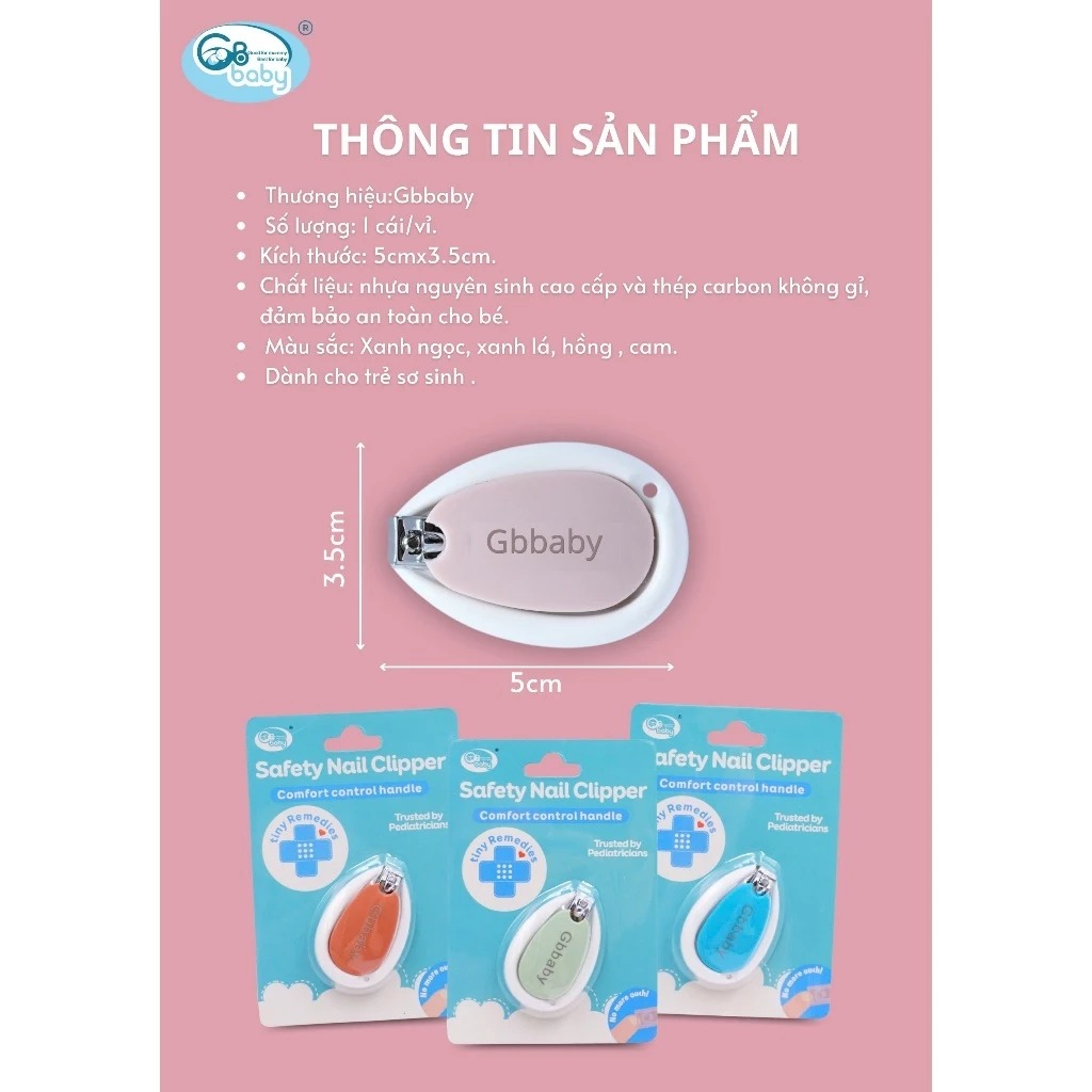 GB BABY - BẤM MÓNG SƠ SINH MỚI