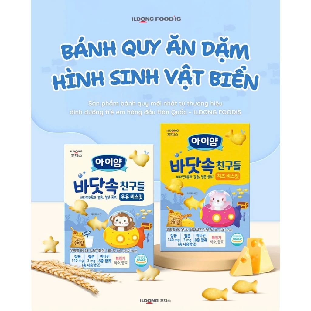 ILDONG - 1Y+BÁNH QUY HÌNH CÁ