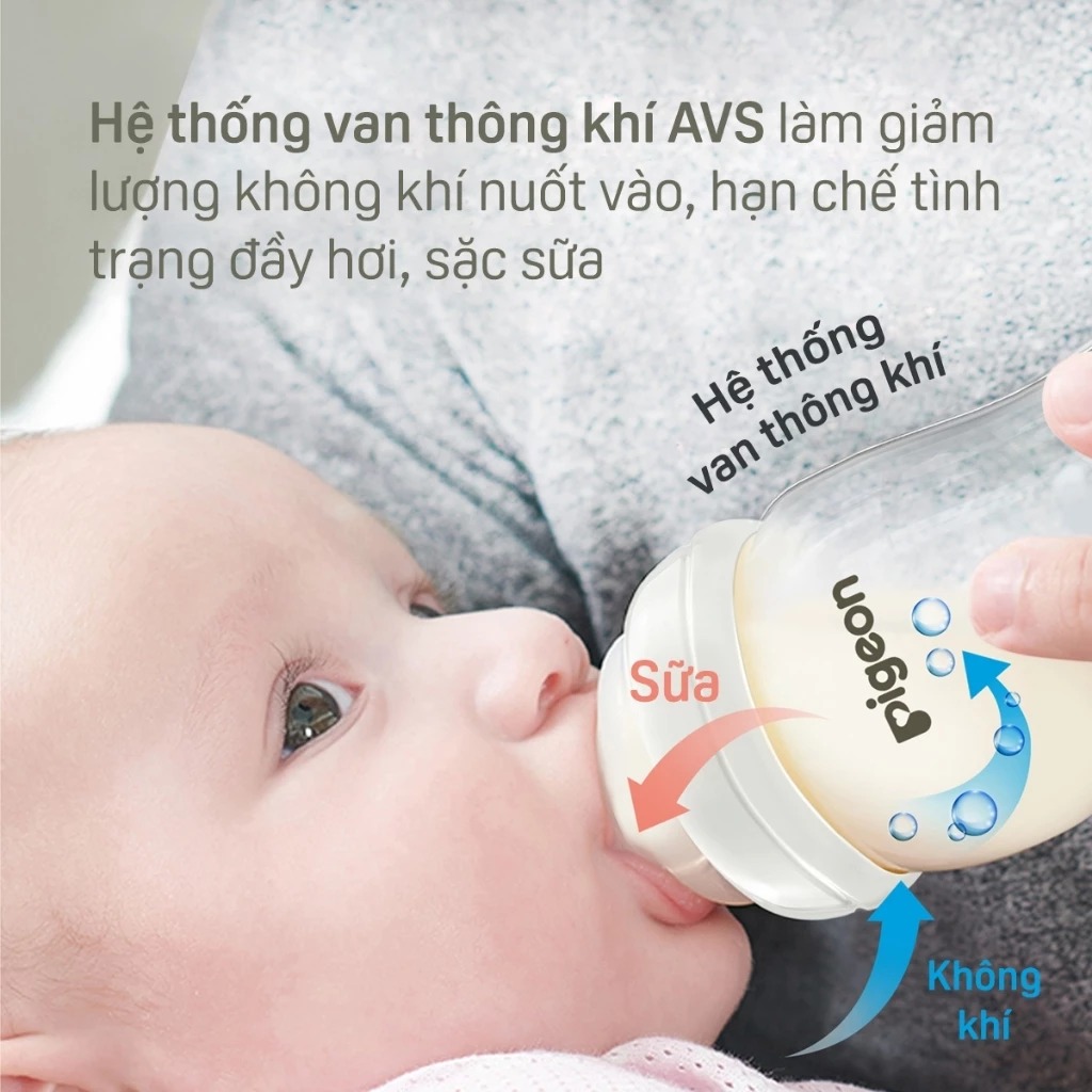 PIGEON - BÌNH SỮA THỦY TINH SOFTOUCH BABY-FRIENDLY WORLD