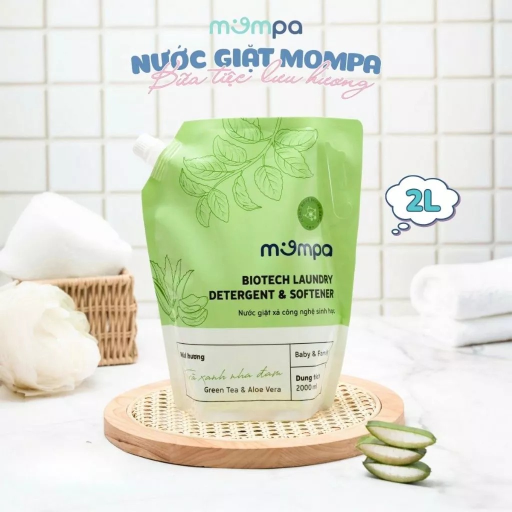 MOMPA - NƯỚC GIẶT XẢ TÚI 2000ML
