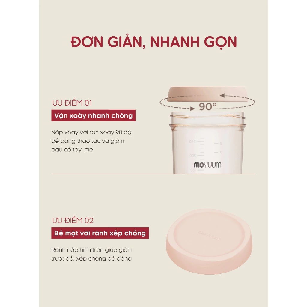 MOYUUM - NẮP ĐẬY BÌNH SỮA MOV.AA