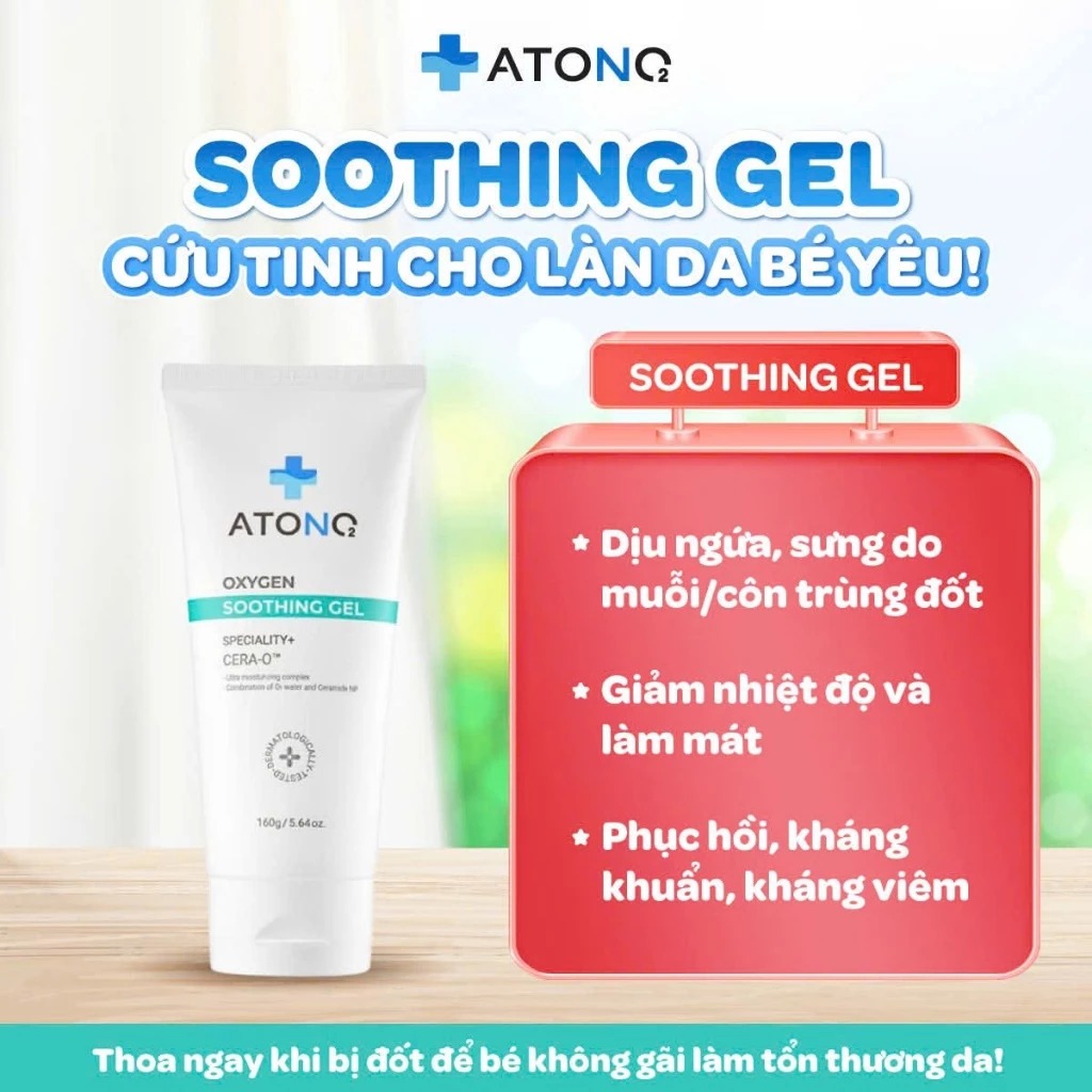 ATONO - GEL LÀM DỊU DA HỮU CƠ OXYGEN SOOTHING GEL
