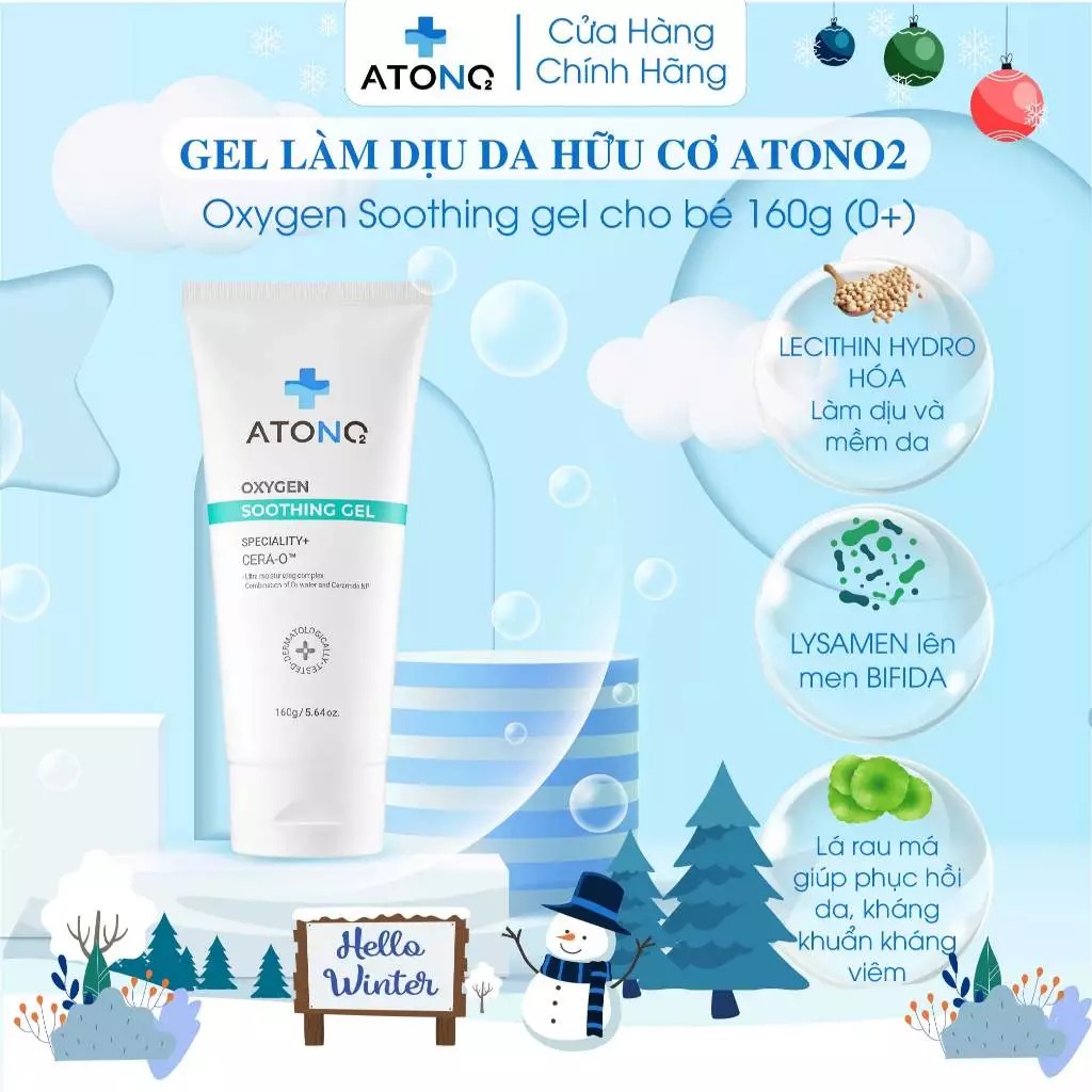 ATONO - GEL LÀM DỊU DA HỮU CƠ OXYGEN SOOTHING GEL