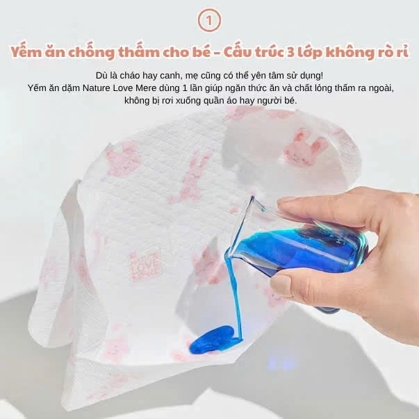 NATURE LOVE MERE - YẾM GIẤY ĂN DẶM DÙNG MỘT LẦN