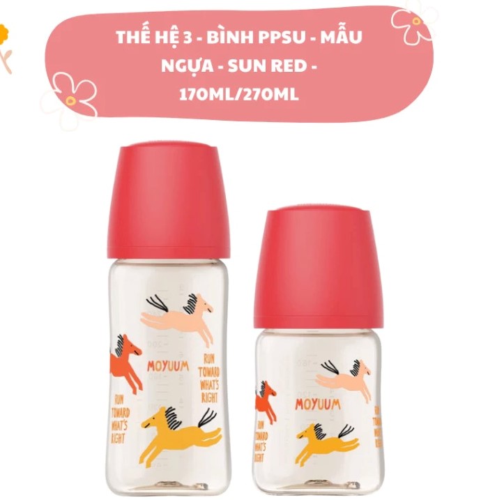 MOYUUM - BÌNH SỮA PPSU THẾ HỆ 3 NEW
