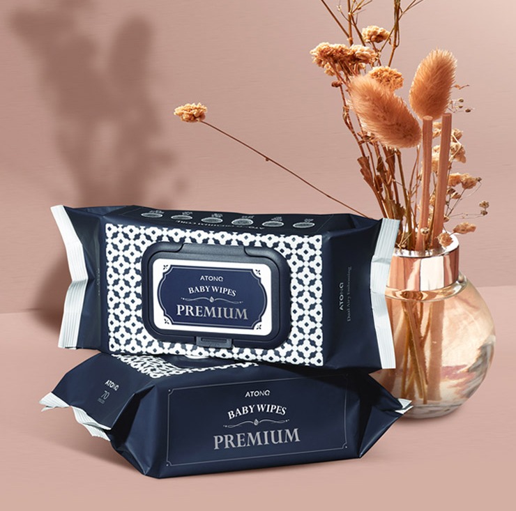 ATONO - KHĂN ƯỚT TINH KHIẾT BABY WIPES PREMIUM