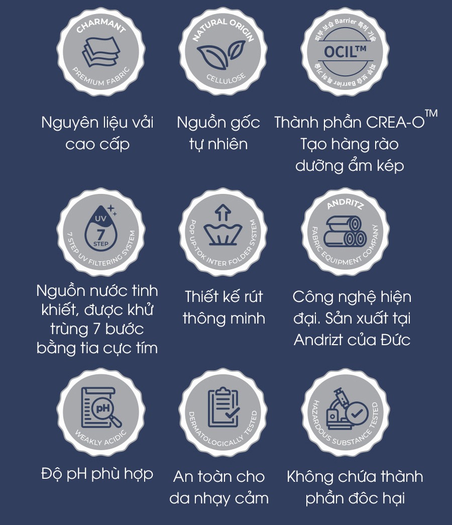 ATONO - KHĂN ƯỚT TINH KHIẾT BABY WIPES PREMIUM