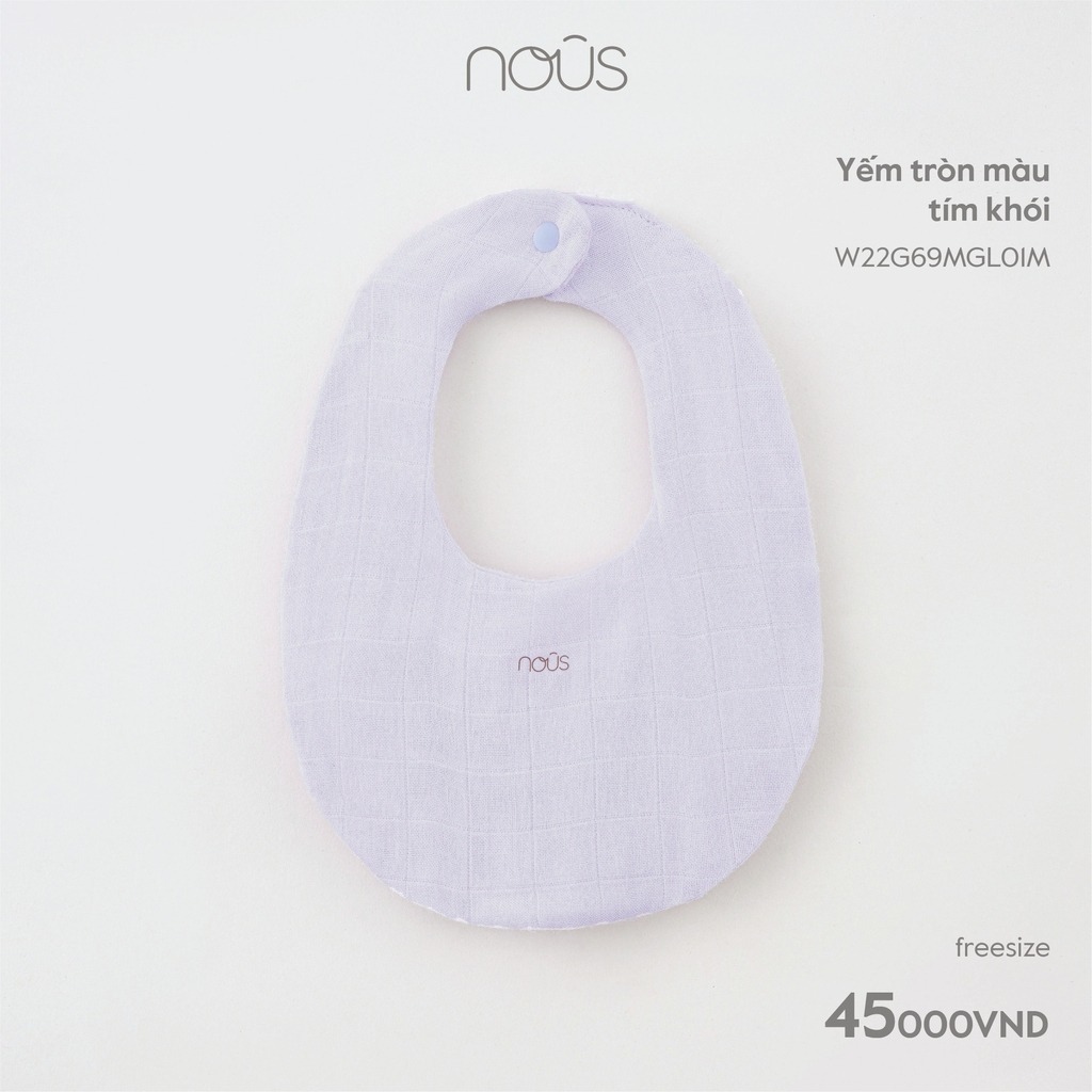 Nous Yếm tròn màu tím khói