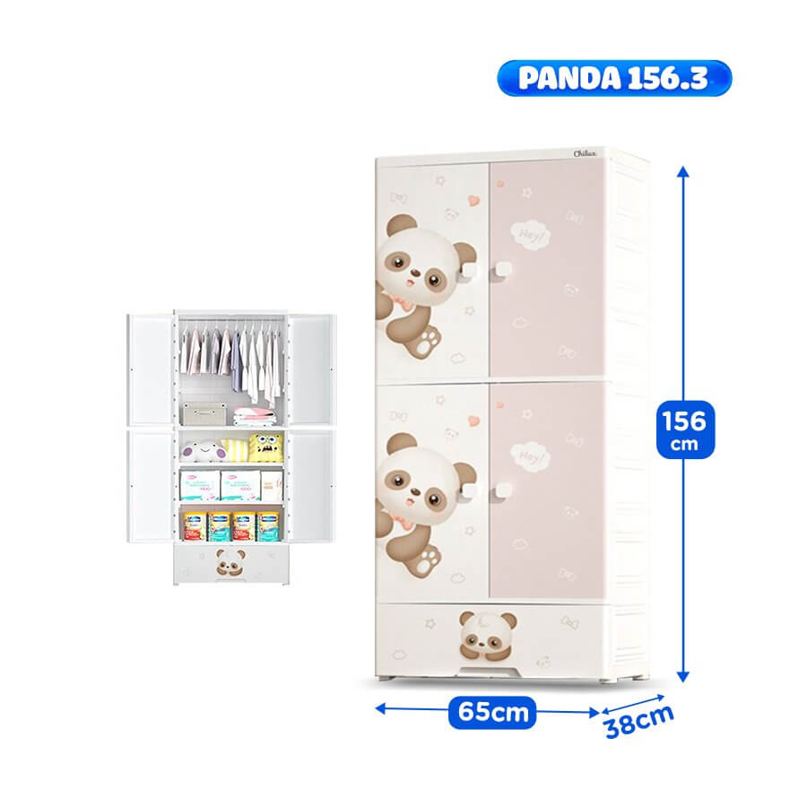 CHILUX - TỦ NHỰA GẤU PANDA