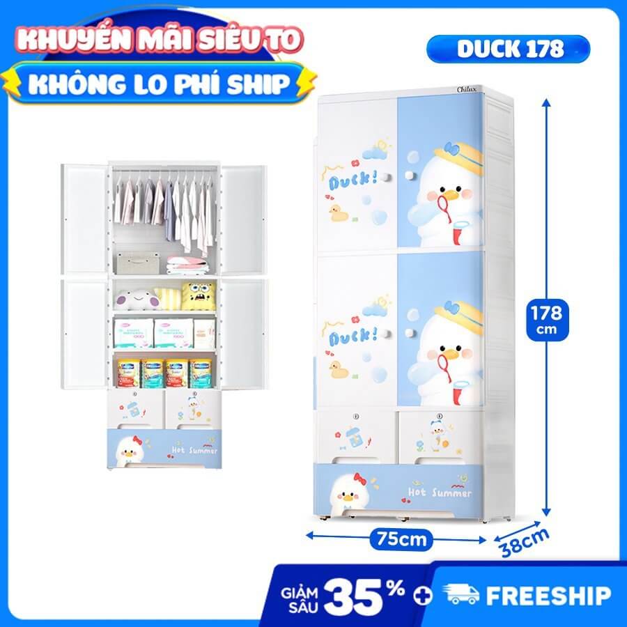 CHILUX - TỦ NHỰA MẪU DUCK VỊT