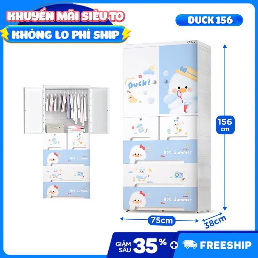 CHILUX - TỦ NHỰA MẪU DUCK VỊT