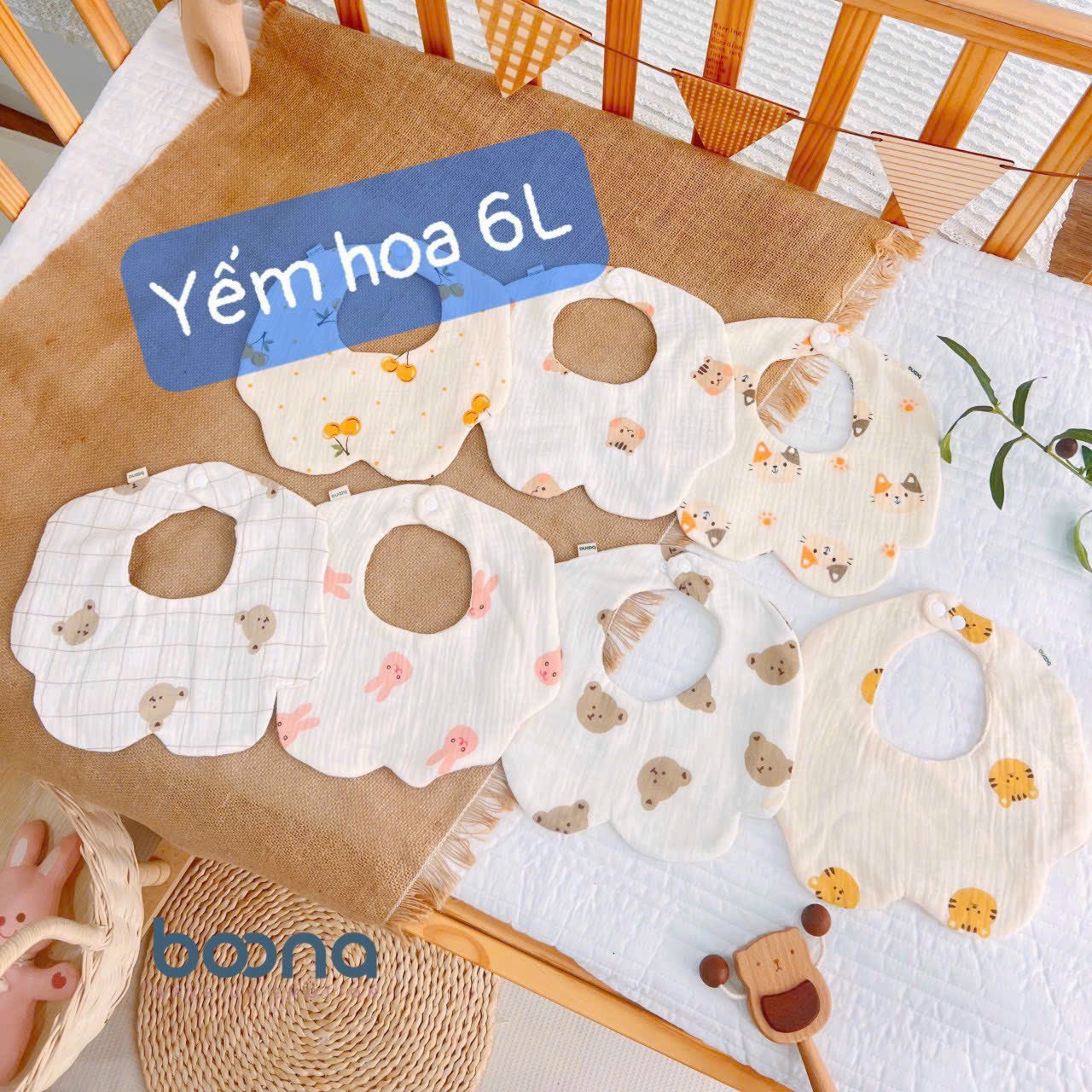 BOONA - YẾM HOA XÔ HỌA TIẾT