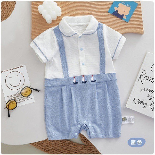 JS Body trắng giả yếm xanh dương thêu 3 thuyền