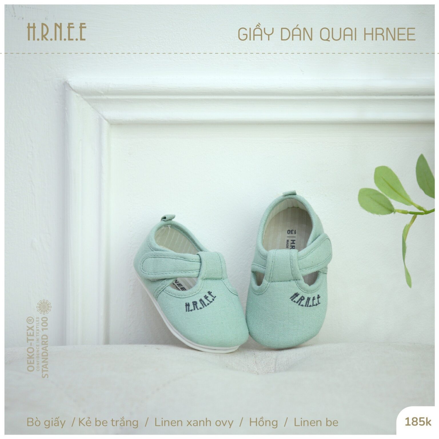 HRNEE Giày dán quai(S13-16)