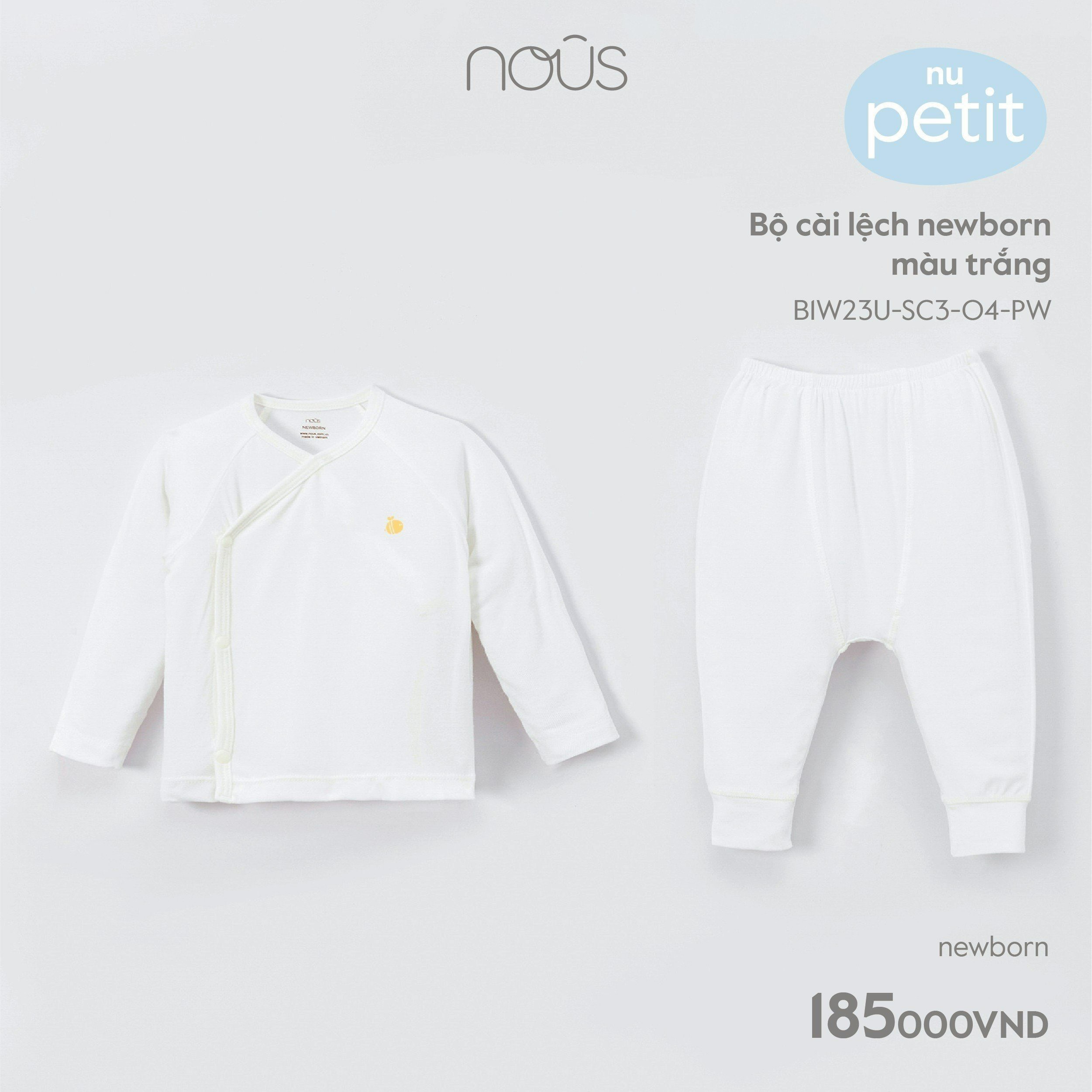 NOUS - BỘ CÀI LỆCH NEWBORN