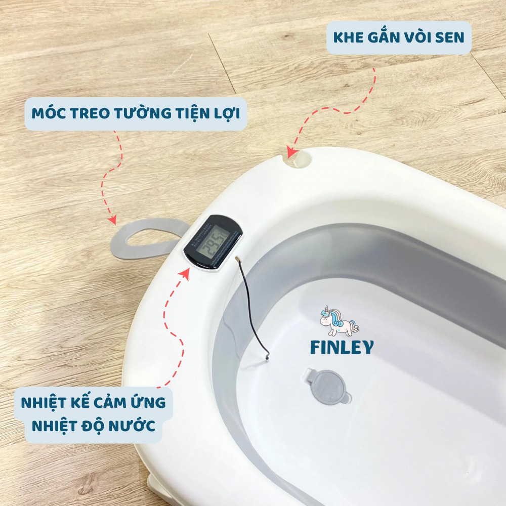 FINLEY - CHẬU TẮM GẤP GỌN BÁO NHIỆT VOI LOLA