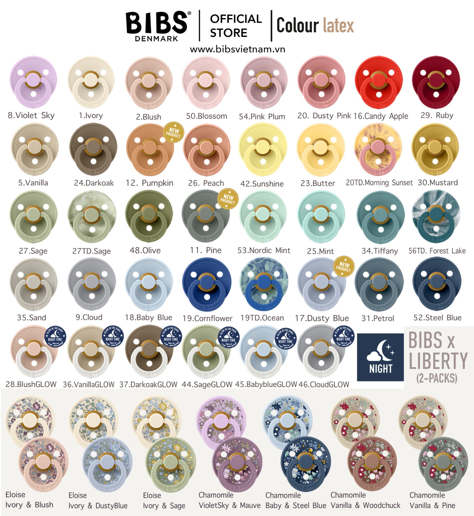 BIBS - TI GIẢ COLOUR LATEX