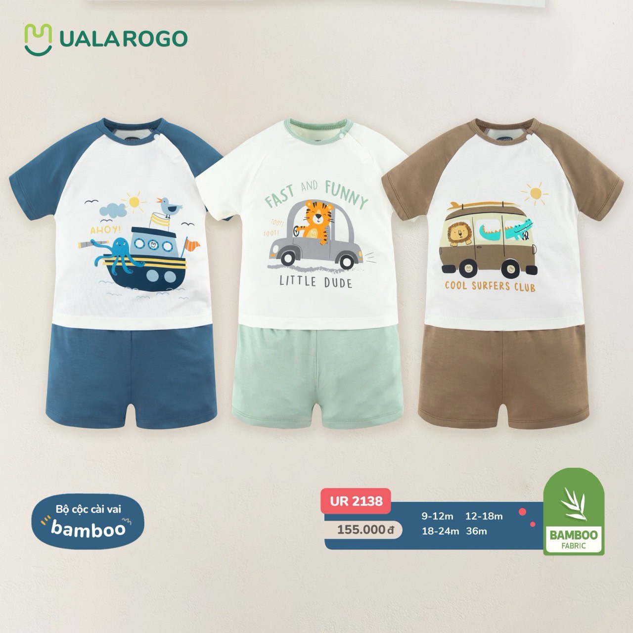 UALA ROGO - BỘ CỘC CÀI VAI BAMBOO UR2138