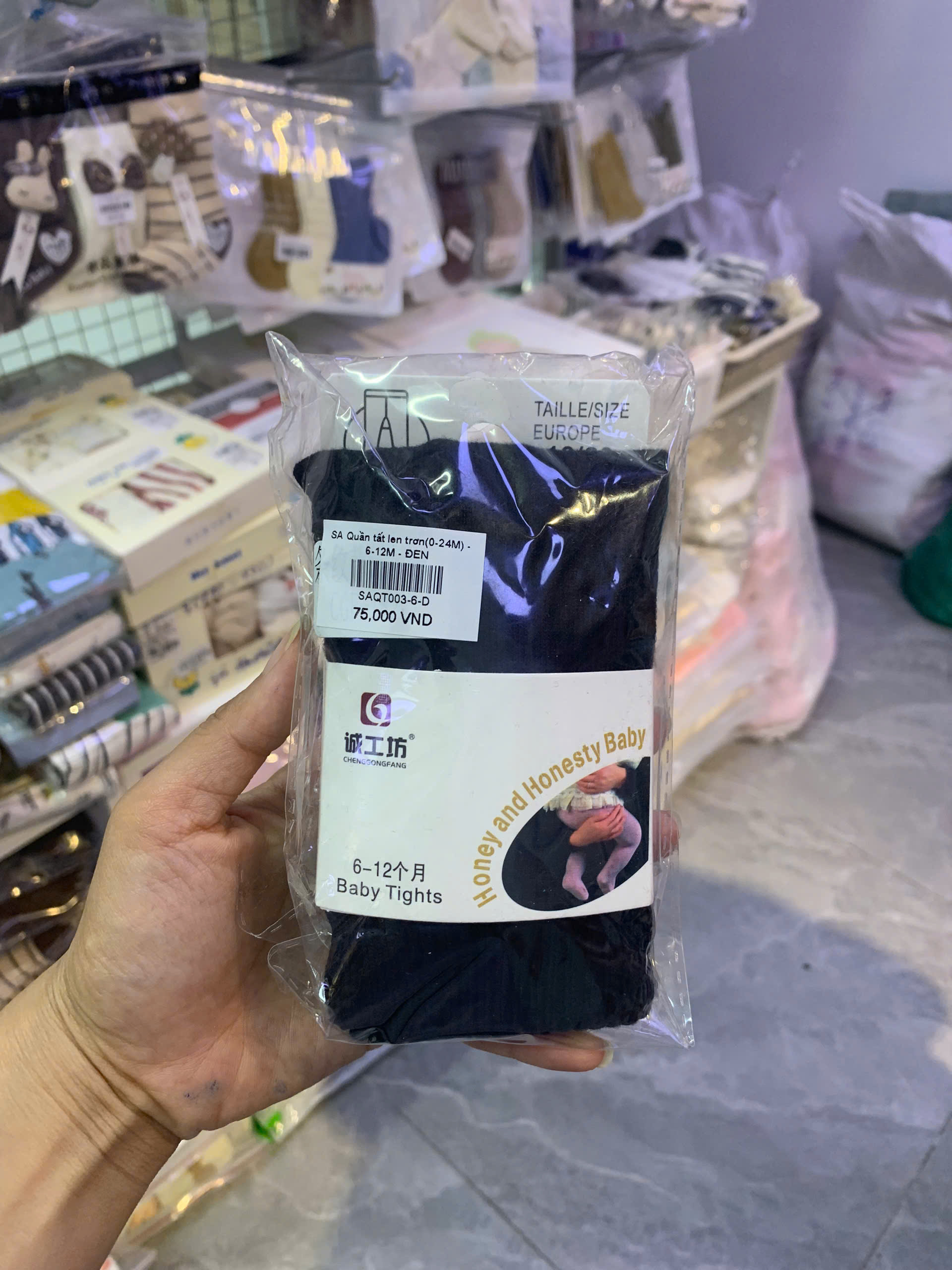 SA Quần tất len trơn(0-24M)