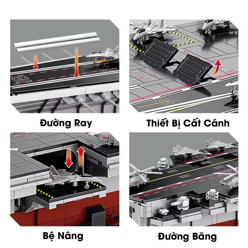 HT - LEGO TÀU CHIẾN 768PCS 8987