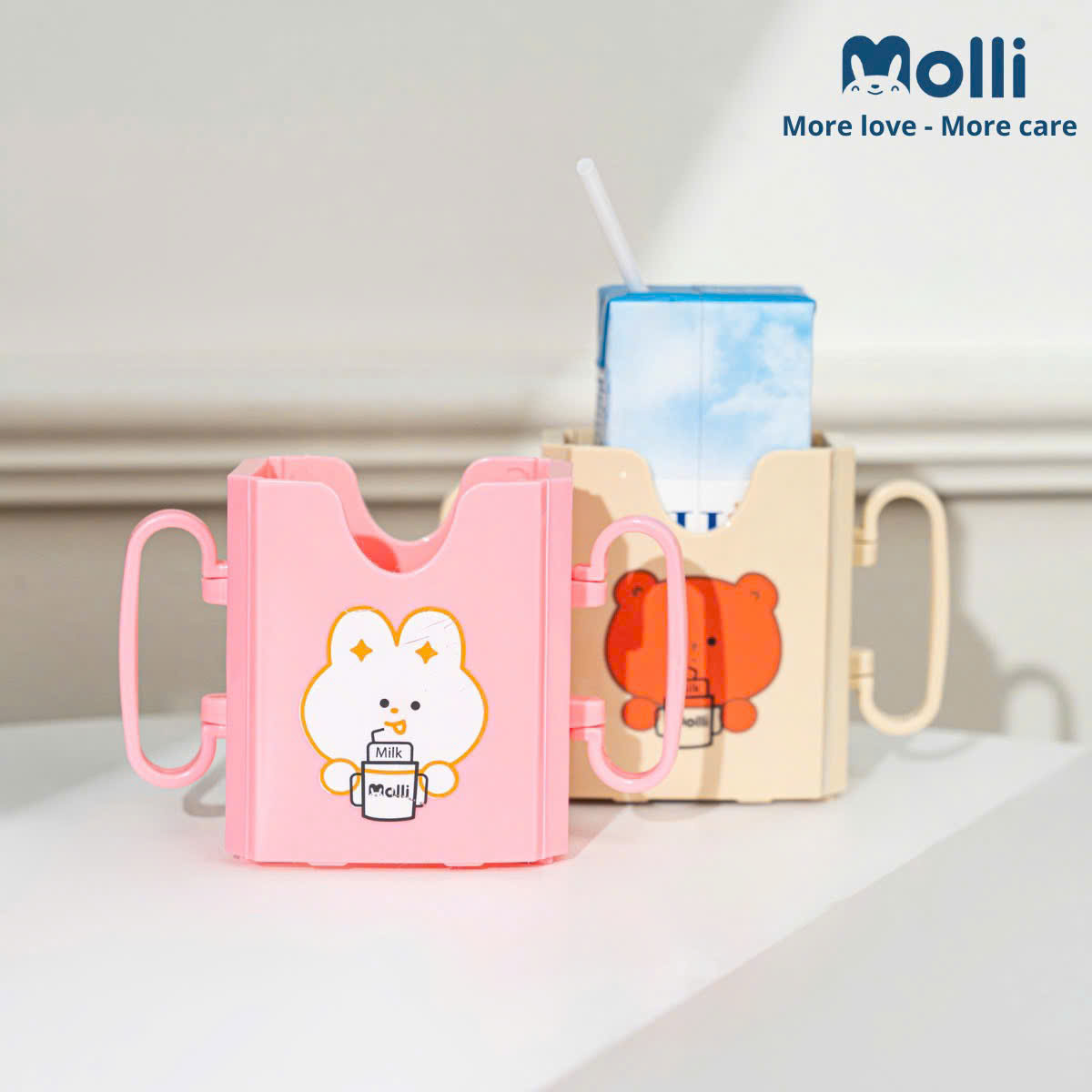 MOLLI - CỐC ĐỰNG HỘP SỮA CHỐNG ĐỔ