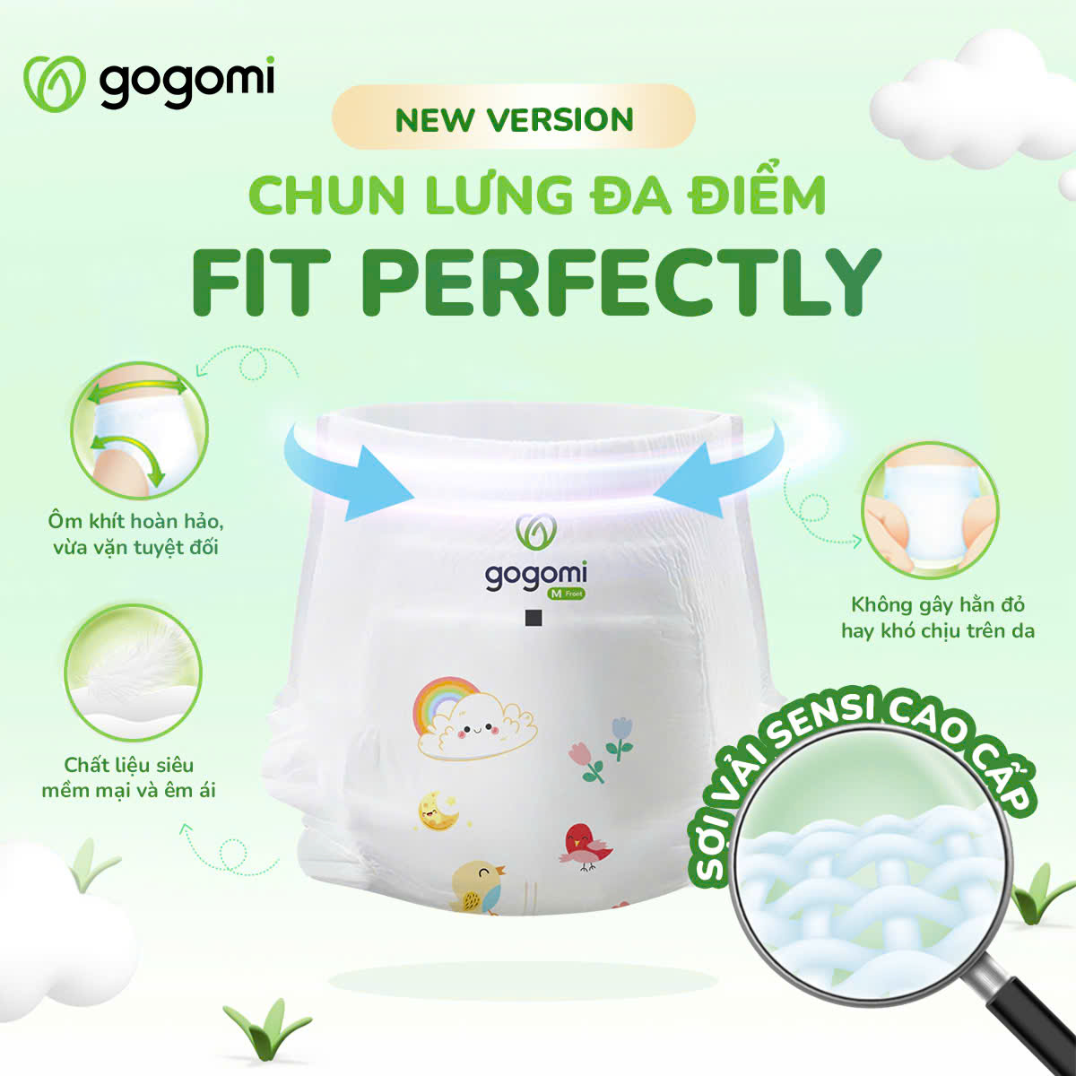 GOGOMI - BỈM PHÁP HỮU CƠ MẪU MỚI