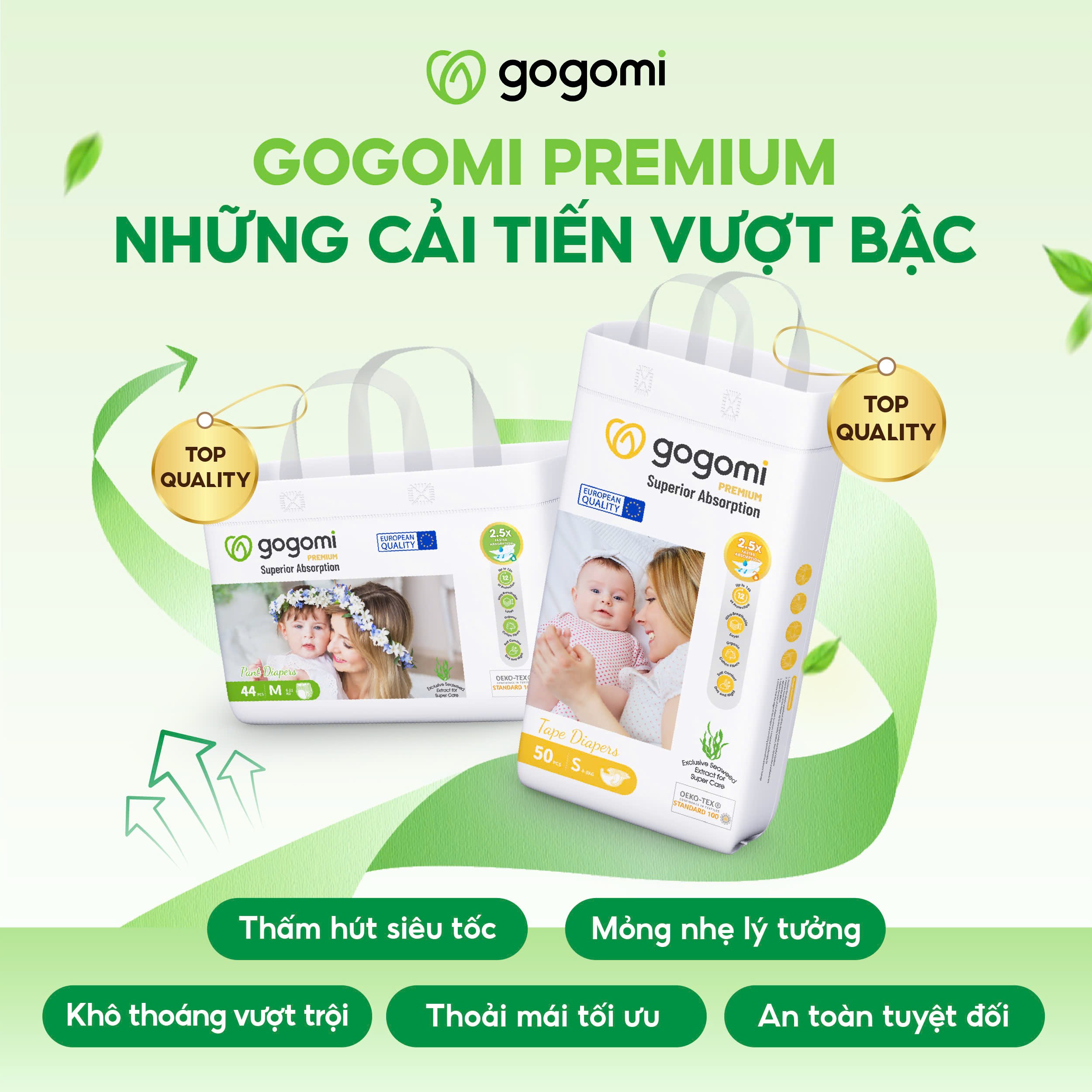 GOGOMI - BỈM PHÁP HỮU CƠ MẪU MỚI